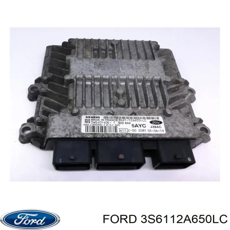 Módulo de direção (Centralina eletrônica) de motor 5WS40140ET Ford