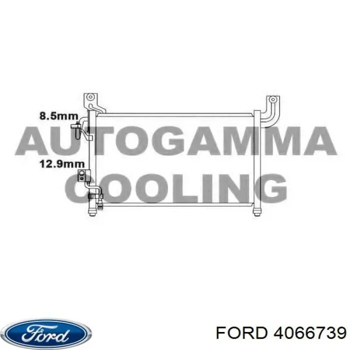 4066739 Ford Radiador de aparelho de ar condicionado