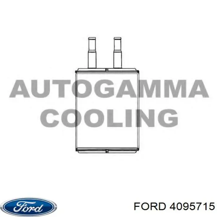 Radiador de forno (de aquecedor) 4095715 Ford