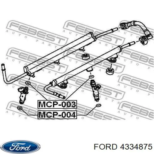 Anel (arruela) do injetor de ajuste Ford 4334875 preço, a partir de 11,16 USD