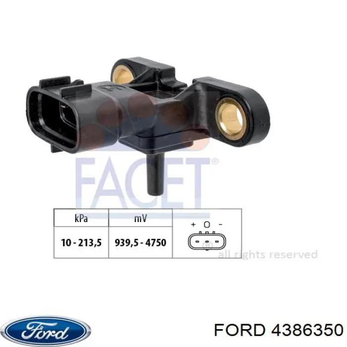 4386350 Ford Sensor de pressão de supercompressão