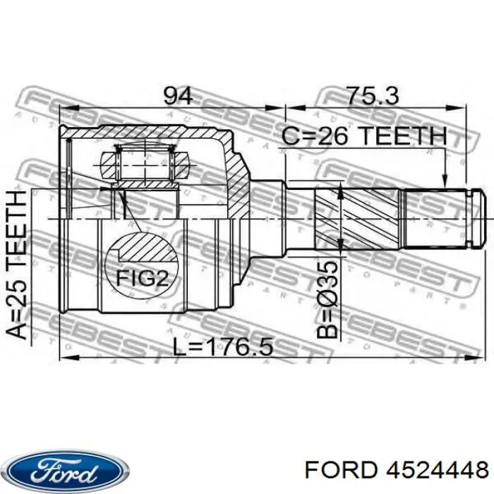 Compre 4524448 Ford Junta homocinética interna dianteira direita