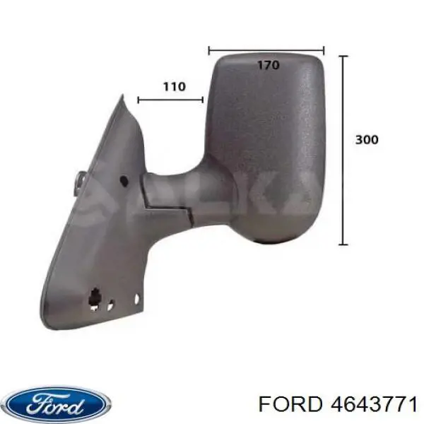 Espelho de retrovisão esquerdo Ford 4643771 preço, a partir de 88,53 USD