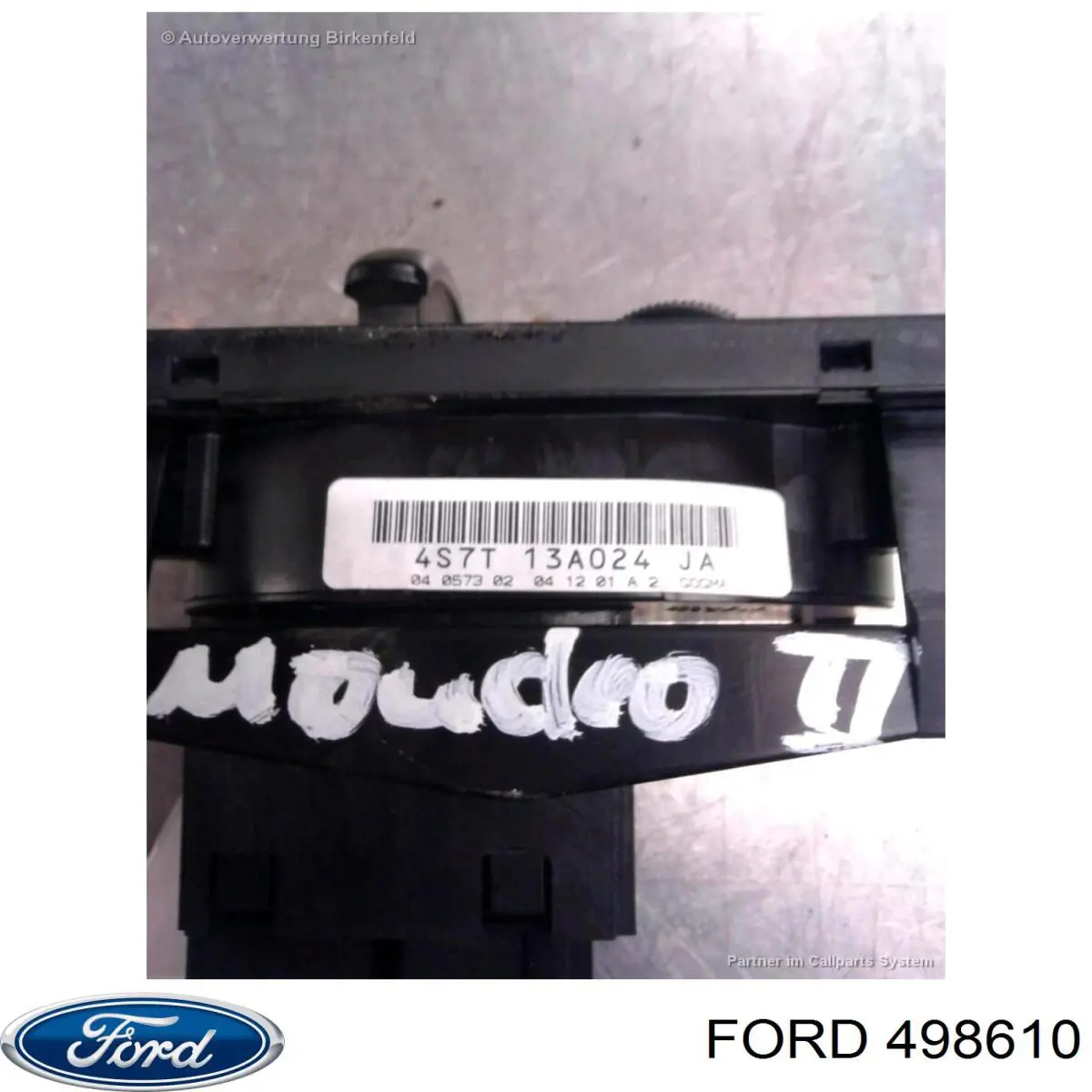 Comutador das luzes no "painel de instrumentos" 498610 Ford