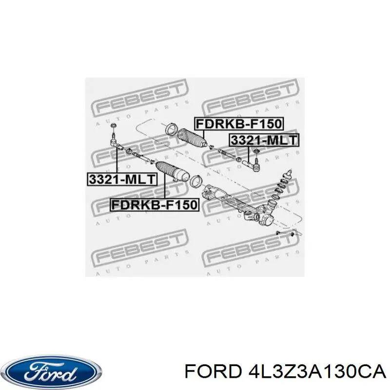 Ponta externa da barra de direção Ford 4L3Z3A130CA preço, a partir de 21,86 USD