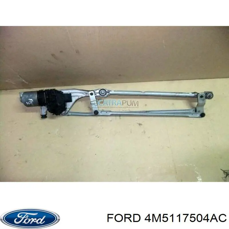 4M5117504AC Ford Trapézio de limpador pára-brisas