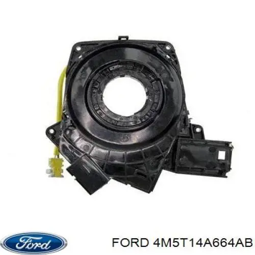 4M5T14A664AB Ford Anel AIRBAG de contato, cabo plano do volante
