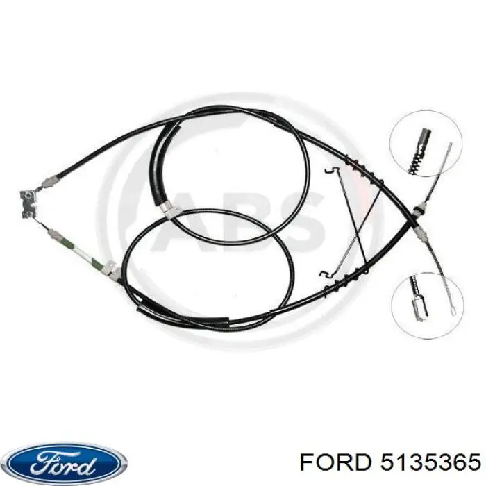 Cabo traseiro direito/esquerdo do freio de estacionamento Ford 5135365 preço, a partir de 55,48 USD