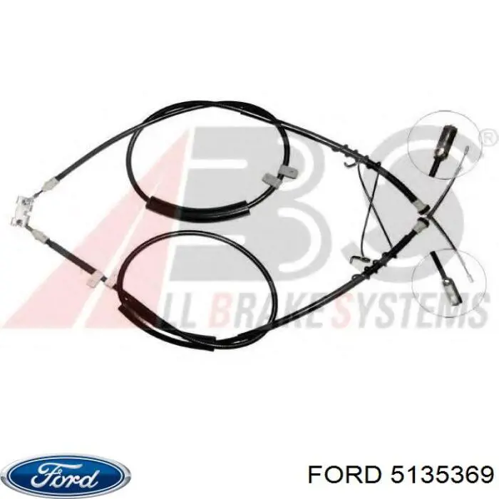 Cabo traseiro direito/esquerdo do freio de estacionamento Ford 5135369 preço, a partir de 38,46 USD