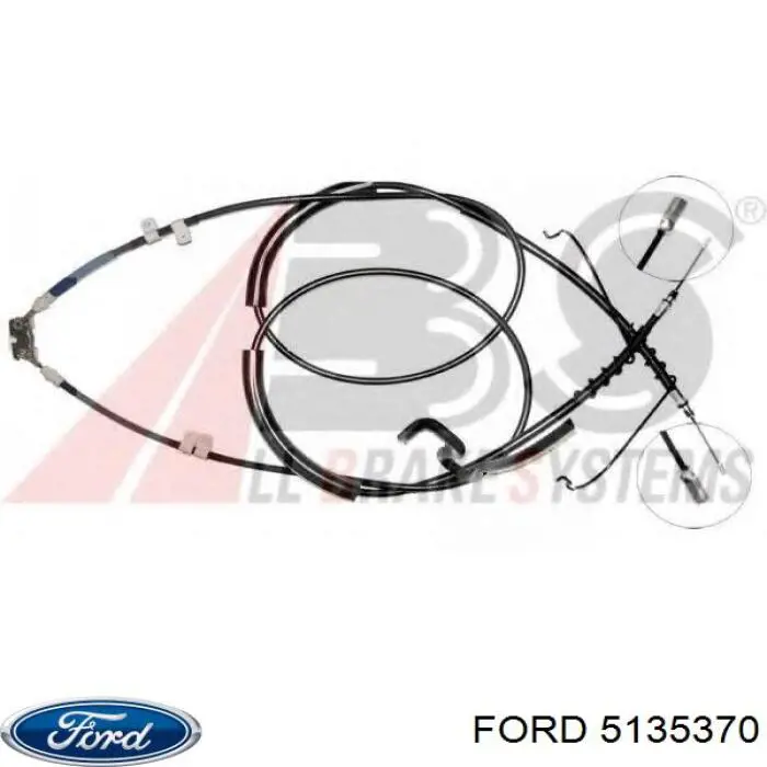 Cabo traseiro direito/esquerdo do freio de estacionamento Ford 5135370 preço, a partir de 53,63 USD