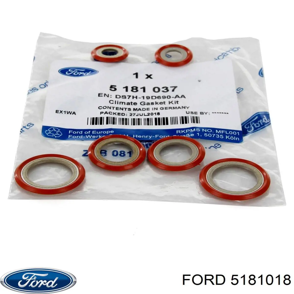 Compre 5177802 Ford Vedante anular de tubo de aparelho de ar condicionado