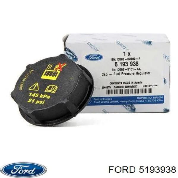 Tampa (tampão) do tanque de expansão Ford 5193938 preço, a partir de 7,06 USD
