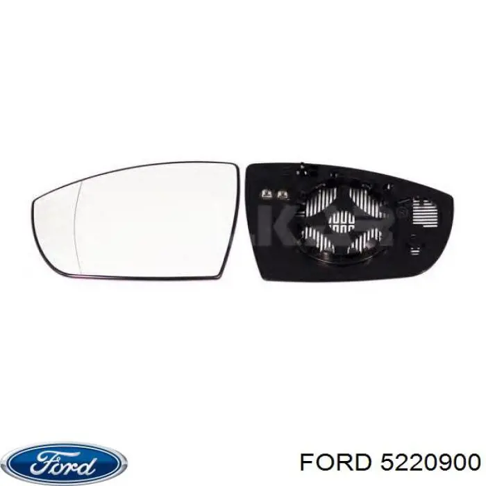 5220900 Ford Elemento espelhado do espelho de retrovisão esquerdo