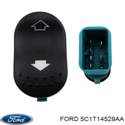 Botão dianteiro esquerdo de ativação de motor de acionamento de vidro Ford 5C1T14529AA preço, a partir de 23,34 USD