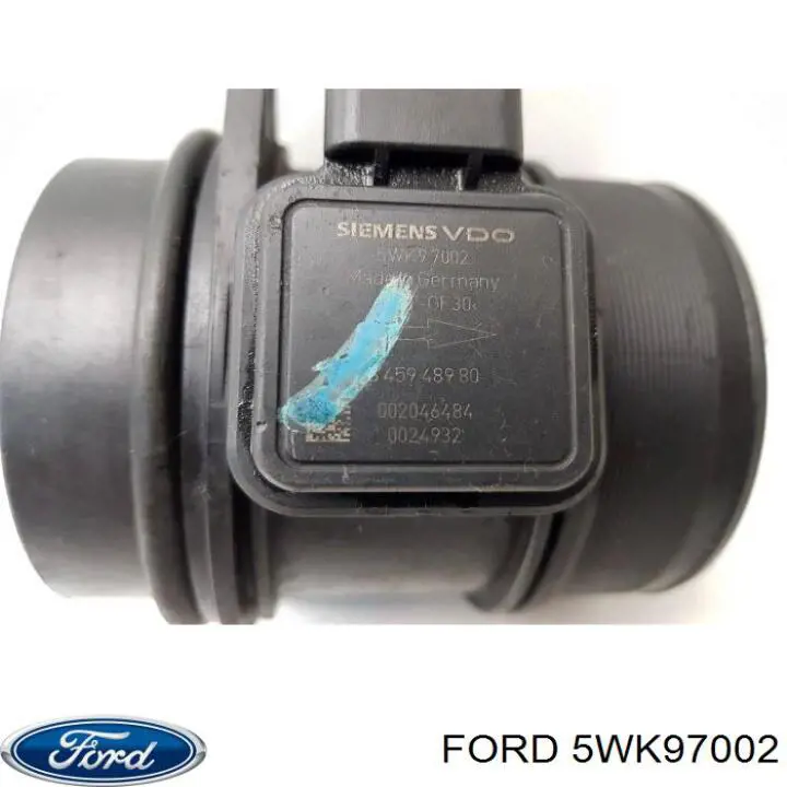 Compre 5WK97002 Ford Sensor de fluxo (consumo) de ar, medidor de consumo M.A.F. - (Mass Airflow)