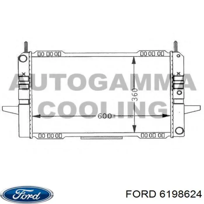 Radiador de esfriamento de motor Ford 6198624 preço, a partir de 74,70 USD
