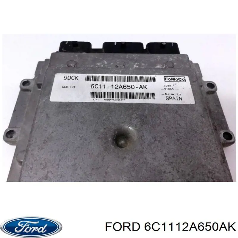 Módulo de direção (Centralina eletrônica) de motor 6C1112A650AK Ford