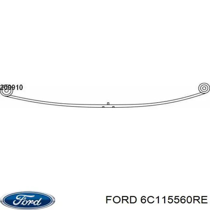 Compre 6C115560RE Ford Suspensão de lâminas traseiro