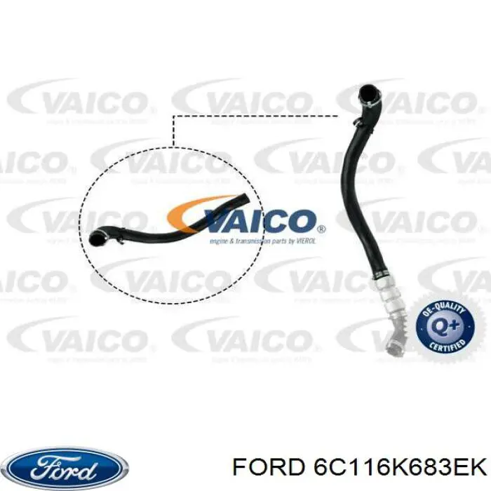 Mangueira (cano derivado) de intercooler Ford 6C116K683EK preço, a partir de 84,73 USD
