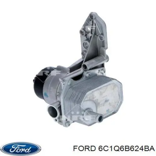 6C1Q6B624BA Ford Caixa do filtro de óleo