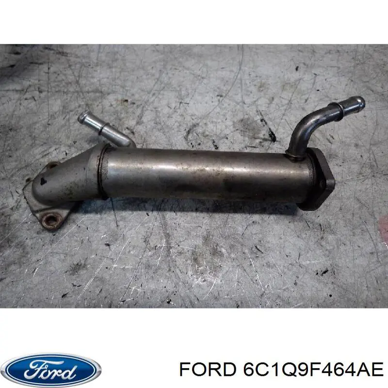 6C1Q9F464AE Ford Radiador do sistema EGR de recirculação dos gases de escape