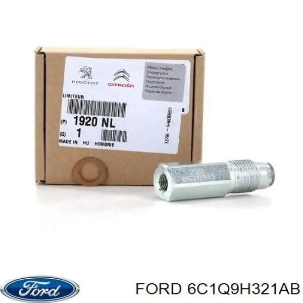 Compre 6C1Q9H321AB Ford Regulador de pressão de combustível na régua de injectores