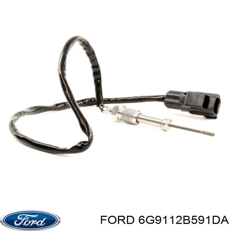Compre 6G9112B591DA Ford Sensor de temperatura dos gases de escape (GE), até o catalisador