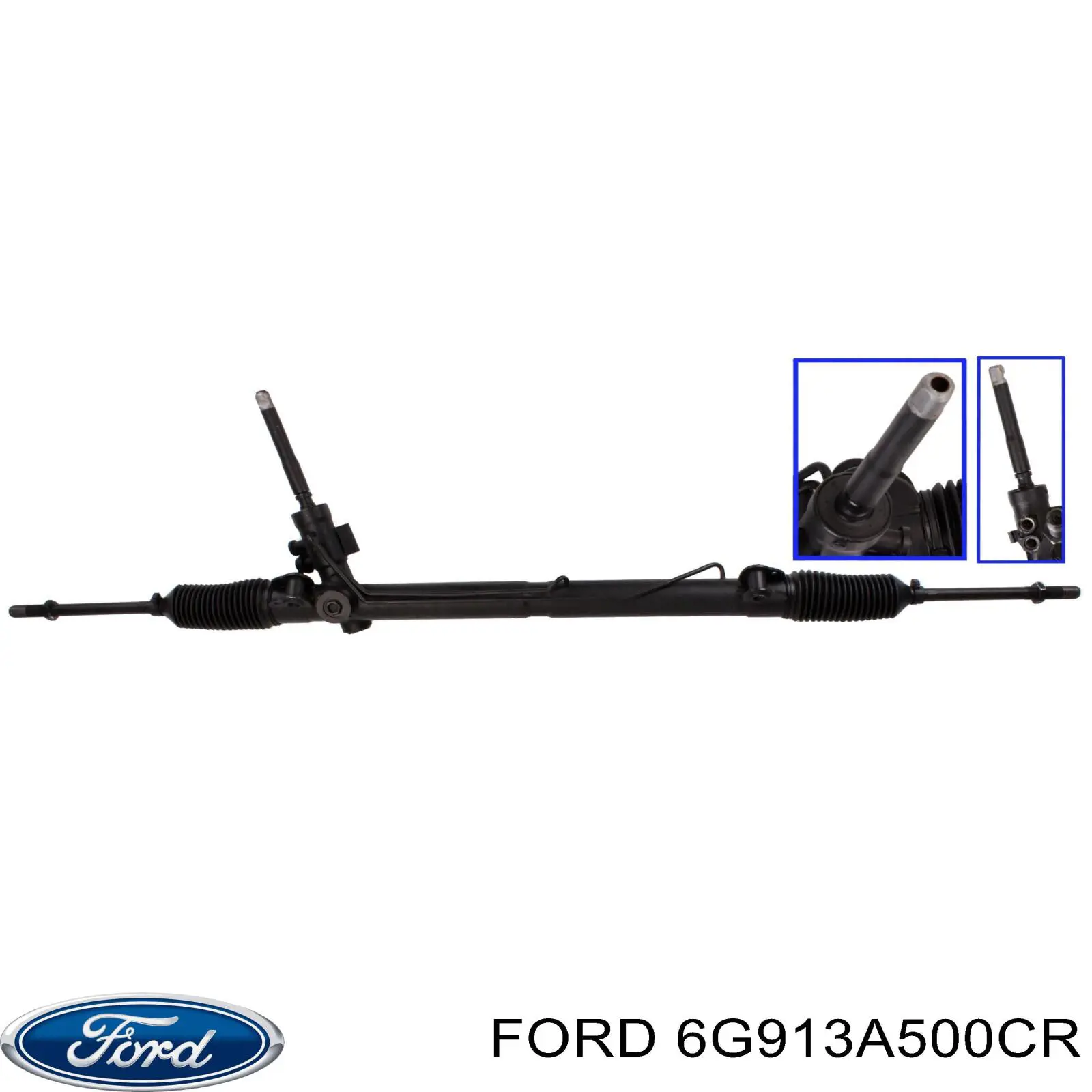 6G913A500CR Ford Cremalheira da direção