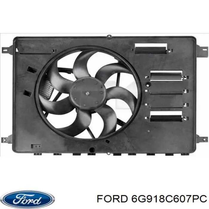 Difusor do radiador de esfriamento, montado com motor e roda de aletas Ford 6G918C607PC preço, a partir de 156,91 USD