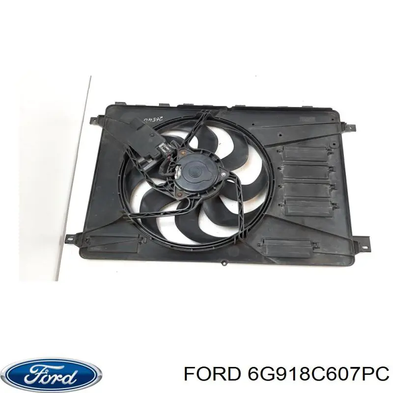 6G918C607PC Ford Difusor do radiador de esfriamento, montado com motor e roda de aletas