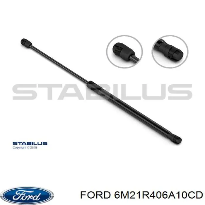 Amortecedor de tampa de porta-malas (de 3ª/5ª porta traseira) Ford 6M21R406A10CD preço, a partir de 23,57 USD