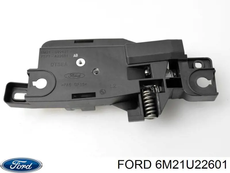 6M21U22601 Ford Maçaneta interna dianteira/traseira da porta esquerda