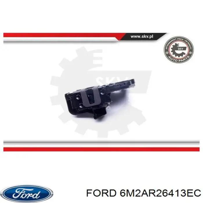 6M2AR26413EC Ford Fecho da porta traseira esquerda