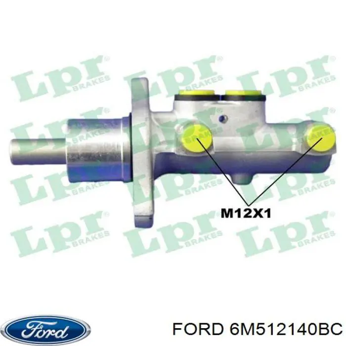 6M512140BC Ford Cilindro mestre do freio