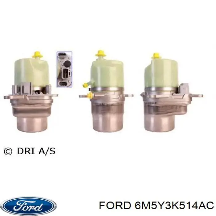 Compre 6M5Y3K514AC Ford Bomba da Direção hidrâulica assistida