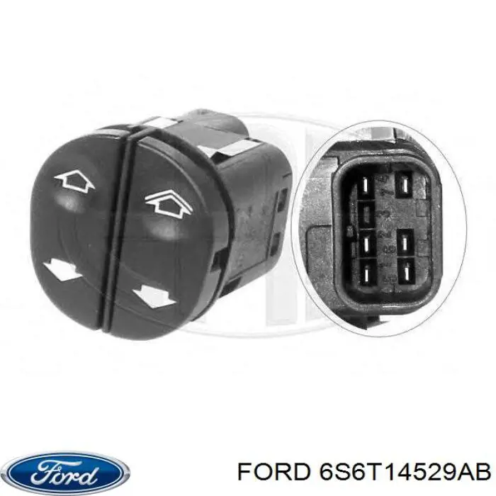 Botão dianteiro esquerdo de ativação de motor de acionamento de vidro Ford 6S6T14529AB preço, a partir de 40,86 USD