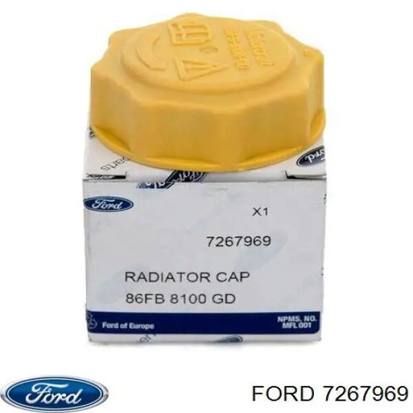 7267969 Ford Tampa (tampão) do tanque de expansão