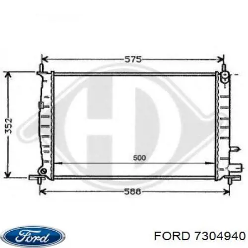 Compre 7304940 Ford Radiador de esfriamento de motor