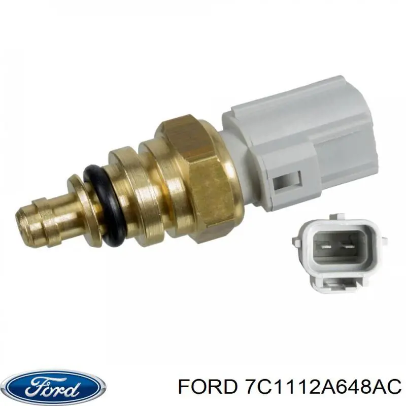 7C1112A648AC Ford Sensor de temperatura do fluido de esfriamento