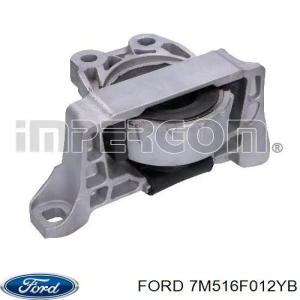 7M516F012YB Ford Coxim (suporte) direito de motor