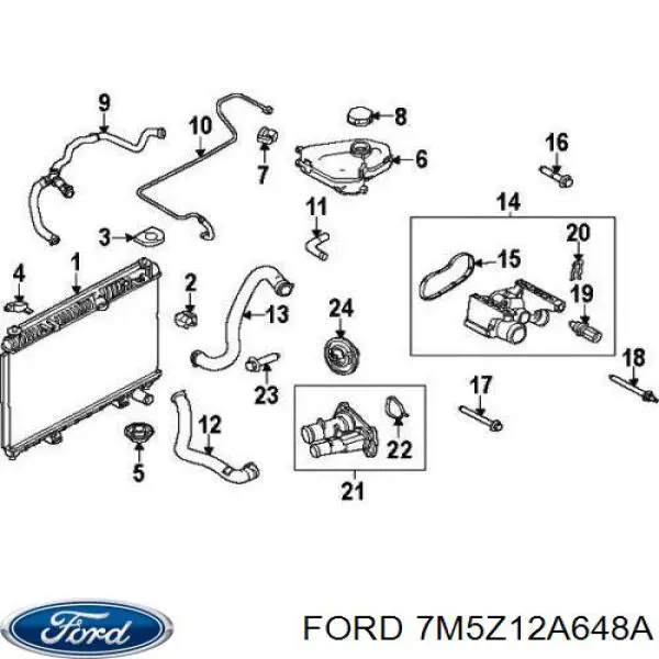 Sensor de temperatura do fluido de esfriamento Ford 7M5Z12A648A preço, a partir de 136,69 USD