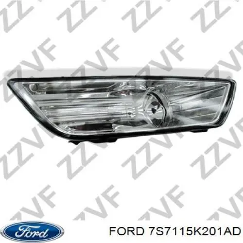 7S7115K201AD Ford Luzes de nevoeiro direitas