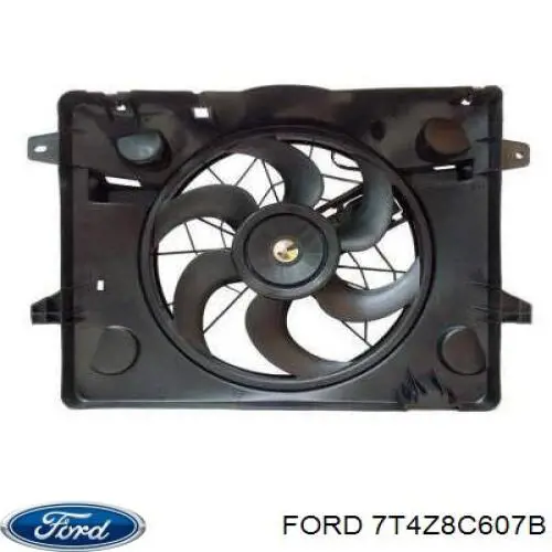 Ventilador elétrico de esfriamento montado (motor + roda de aletas) Ford Edge I U387