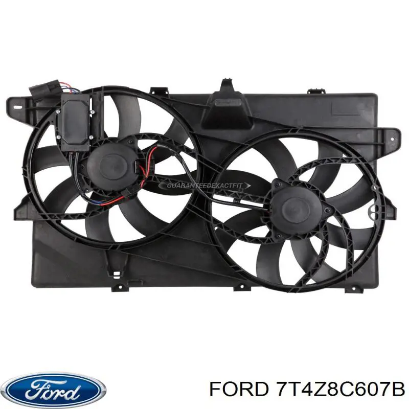 Ventilador elétrico de esfriamento montado (motor + roda de aletas) para Ford Edge I U387