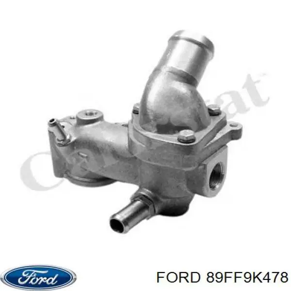 89FF9K478 Ford Caixa do termostato