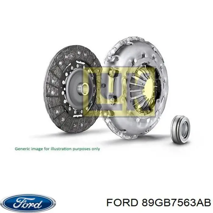 Compre 89GB7563AB Ford Cesta de embraiagem