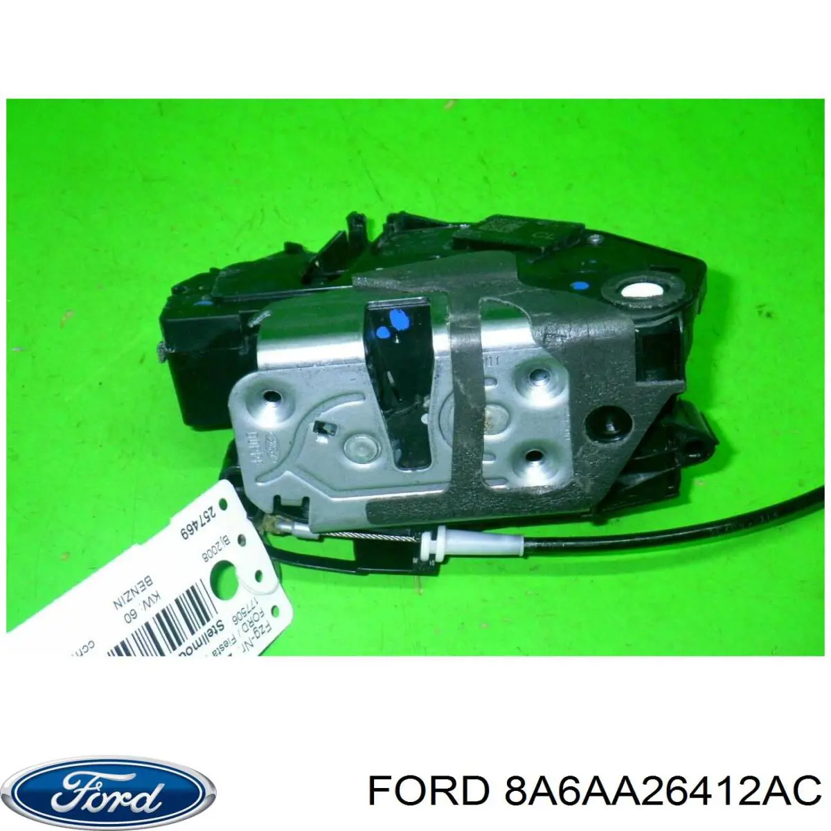 8A6AA26412AE Ford Fecho da porta traseira direita