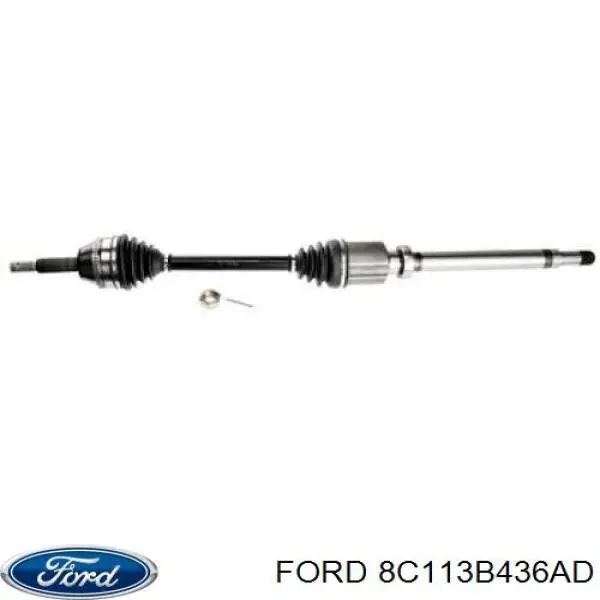 8C113B436AD Ford Semieixo (acionador) dianteiro direito