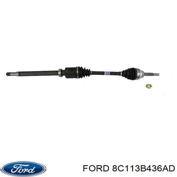 Semieixo (acionador) dianteiro direito Ford 8C113B436AD preço, a partir de 150,33 USD