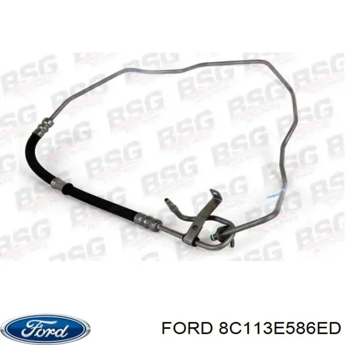 Mangueira da Direção hidrâulica assistida de pressão alta desde a bomba até a régua (do mecanismo) Ford 8C113E586ED preço, a partir de 115,93 USD